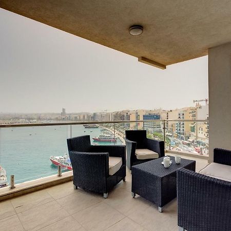 Contemporary, Luxury Apartment With Valletta And Harbour Views Sliema Exterior foto